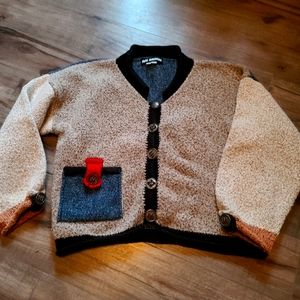 vintage ani barrie size med color block sweater